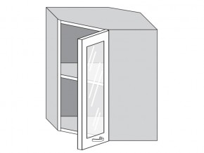1.60.3у Шкаф настенный (h=720) угловой на 600мм со стекл. дверцей в Еманжелинске - emanzhelinsk.mebel74.com | фото
