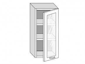 19.40.3 Шкаф настенный (h=913) на 400мм с 1-ой стекл. дверцей в Еманжелинске - emanzhelinsk.mebel74.com | фото