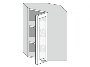 19.60.3у Шкаф настенный (h=913) угловой на 600мм со стекл. дверцей в Еманжелинске - emanzhelinsk.mebel74.com | фото