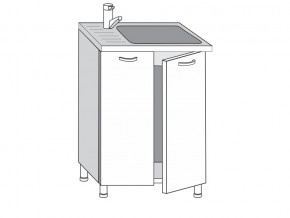 2.60.2м Шкаф-стол на 600мм под врезную мойку с 2-мя дверцами в Еманжелинске - emanzhelinsk.mebel74.com | фото
