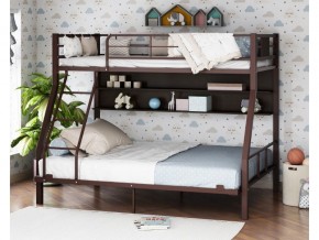 Двухъярусная кровать Гранада-1П 140 коричневый в Еманжелинске - emanzhelinsk.mebel74.com | фото