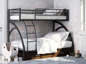 Двухъярусная кровать Виньола-2 Я черный в Еманжелинске - emanzhelinsk.mebel74.com | фото 1