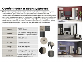 Гостиная Отис Дуб Крафт Серый/Антрацит в Еманжелинске - emanzhelinsk.mebel74.com | фото 4