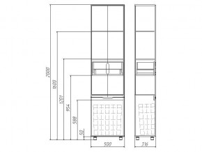 Комплект мебели для ванной 3D 60 в Еманжелинске - emanzhelinsk.mebel74.com | фото 2