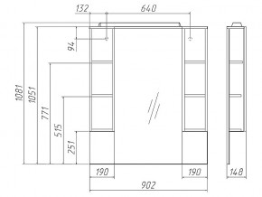 Комплект мебели для ванной 3D 90 в Еманжелинске - emanzhelinsk.mebel74.com | фото 5