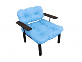 Кресло Дачное голубая подушка в Еманжелинске - emanzhelinsk.mebel74.com | фото