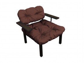 Кресло Дачное коричневая подушка в Еманжелинске - emanzhelinsk.mebel74.com | фото