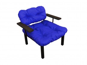 Кресло Дачное синяя подушка в Еманжелинске - emanzhelinsk.mebel74.com | фото