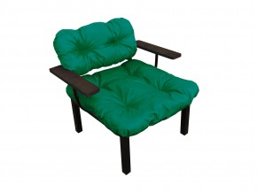 Кресло Дачное зелёная подушка в Еманжелинске - emanzhelinsk.mebel74.com | фото 1