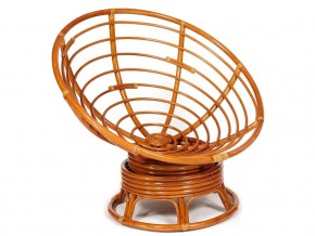 Кресло-качалка Papasan w 23/01 B с подушкой Cognac, экошерсть Коричневый в Еманжелинске - emanzhelinsk.mebel74.com | фото 4