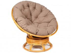 Кресло-качалка Papasan w 23/01 B с подушкой Honey, экошерсть Коричневый в Еманжелинске - emanzhelinsk.mebel74.com | фото