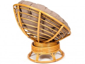 Кресло-качалка Papasan w 23/01 B с подушкой Honey, экошерсть Коричневый в Еманжелинске - emanzhelinsk.mebel74.com | фото 2