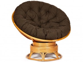 Кресло-качалка Papasan w 23/01 B с подушкой Honey, ткань Коричневый в Еманжелинске - emanzhelinsk.mebel74.com | фото