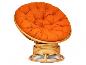 Кресло-качалка Papasan w 23/01 B с подушкой Honey, ткань Оранжевый в Еманжелинске - emanzhelinsk.mebel74.com | фото