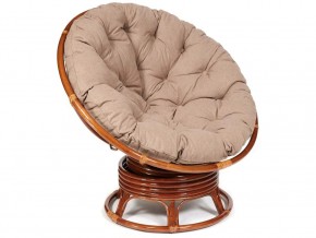 Кресло-качалка Papasan w 23/01 B с подушкой Pecan, экошерсть Коричневый в Еманжелинске - emanzhelinsk.mebel74.com | фото