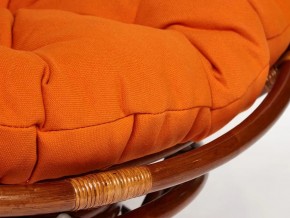 Кресло-качалка Papasan w 23/01 B с подушкой Pecan, ткань Оранжевый в Еманжелинске - emanzhelinsk.mebel74.com | фото 3