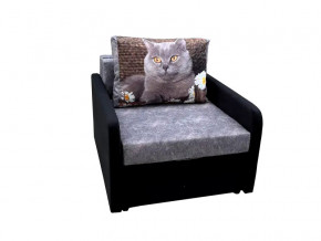 Кресло кровать Канзасик с подлокотниками кот с ромашкой в Еманжелинске - emanzhelinsk.mebel74.com | фото