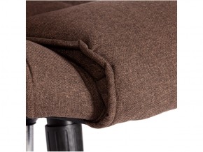 Кресло офисное Bergamo хром ткань коричневый в Еманжелинске - emanzhelinsk.mebel74.com | фото 4
