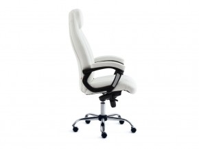 Кресло офисное Boss люкс хром кожзам белый в Еманжелинске - emanzhelinsk.mebel74.com | фото 2