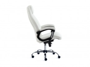 Кресло офисное Boss люкс хром кожзам белый в Еманжелинске - emanzhelinsk.mebel74.com | фото 3
