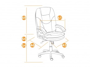 Кресло офисное Comfort lt флок коричневый в Еманжелинске - emanzhelinsk.mebel74.com | фото 2