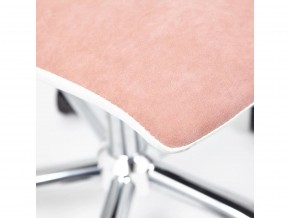 Кресло офисное Rio флок розовый/белый в Еманжелинске - emanzhelinsk.mebel74.com | фото 5
