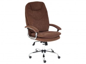 Кресло офисное Softy lux флок коричневый в Еманжелинске - emanzhelinsk.mebel74.com | фото