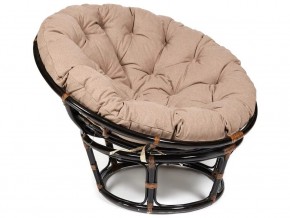 Кресло Papasan 23/01 W с подушкой Antique brown, экошерсть Коричневый в Еманжелинске - emanzhelinsk.mebel74.com | фото