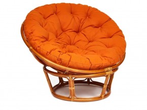 Кресло Papasan 23/01 W с подушкой Cognac, ткань Оранжевый в Еманжелинске - emanzhelinsk.mebel74.com | фото