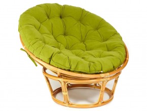 Кресло Papasan 23/01 W с подушкой Honey, флок Олива в Еманжелинске - emanzhelinsk.mebel74.com | фото