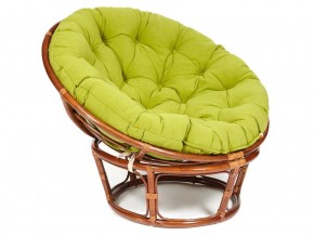 Кресло Papasan 23/01 W с подушкой Pecan, флок Олива в Еманжелинске - emanzhelinsk.mebel74.com | фото