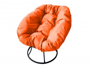 Кресло Пончик без ротанга оранжевая подушка в Еманжелинске - emanzhelinsk.mebel74.com | фото