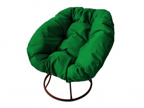 Кресло Пончик без ротанга зелёная подушка в Еманжелинске - emanzhelinsk.mebel74.com | фото