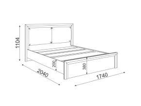 Кровать 1600 с мягкой частью Глэдис М31 в Еманжелинске - emanzhelinsk.mebel74.com | фото 2