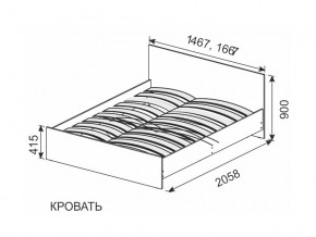 Кровать 1600х2000 ортопедическое основание в Еманжелинске - emanzhelinsk.mebel74.com | фото