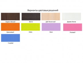 Кровать чердак Кадет 1 с лестницей Белое дерево-Голубой в Еманжелинске - emanzhelinsk.mebel74.com | фото 2