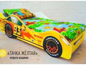 Кровать детская машина Тачка Желтая в Еманжелинске - emanzhelinsk.mebel74.com | фото