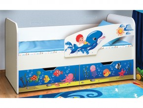 Кровать детская с фотопечатью Дельфин 800*1800 в Еманжелинске - emanzhelinsk.mebel74.com | фото