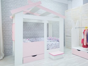Кровать детская Теремок без ящика розовая в Еманжелинске - emanzhelinsk.mebel74.com | фото 2