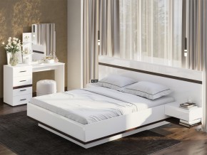 Кровать двойная Соло 1600 Белый в Еманжелинске - emanzhelinsk.mebel74.com | фото 2