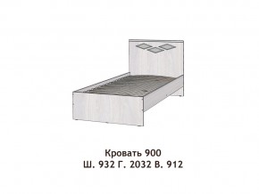 Кровать Диана 900 в Еманжелинске - emanzhelinsk.mebel74.com | фото 2