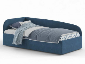Кровать мягкая Денди на щитах синяя в Еманжелинске - emanzhelinsk.mebel74.com | фото 1