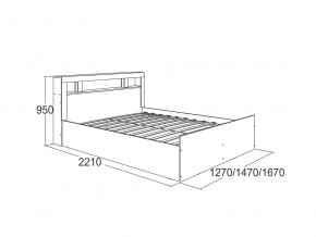 Кровать Ольга 19 1200 в Еманжелинске - emanzhelinsk.mebel74.com | фото 2