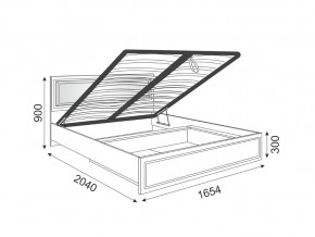 Кровать подъемная со спинкой Беатрис 11 Орех в Еманжелинске - emanzhelinsk.mebel74.com | фото 2