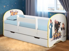 Кровать с фотопечатью с 1 ящиком Веселое семейство 700*1400 в Еманжелинске - emanzhelinsk.mebel74.com | фото