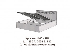 Кровать с подъёмный механизмом Диана 1600 в Еманжелинске - emanzhelinsk.mebel74.com | фото 3