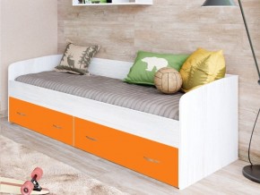 Кровать с выкатными ящиками Винтерберг, оранжевый в Еманжелинске - emanzhelinsk.mebel74.com | фото 1