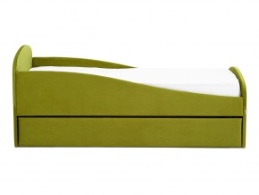 Кровать с ящиком Letmo оливковый (велюр) в Еманжелинске - emanzhelinsk.mebel74.com | фото 6