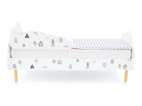 Кровать Stumpa Облако с бортиком рисунок Домики в Еманжелинске - emanzhelinsk.mebel74.com | фото 3