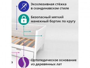 Кровать-тахта мягкая Svogen бежевый-белый в Еманжелинске - emanzhelinsk.mebel74.com | фото 2